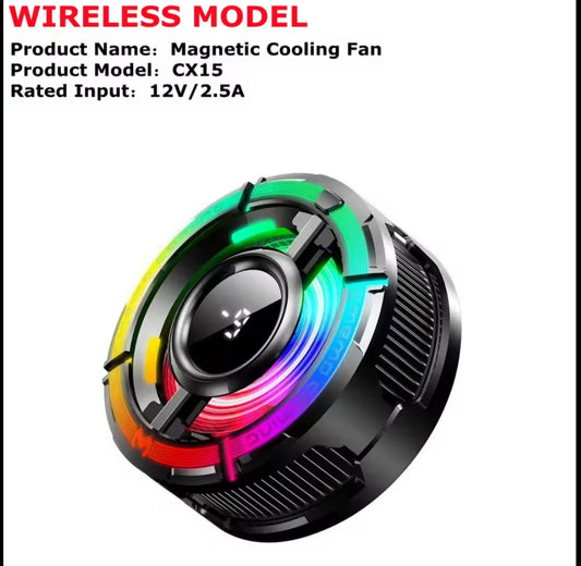 MEMO CX15 Mobile Phone 5V/3A AI Freeze PUBG Game Cooler Semiconductor Magnetic/Back-clip Cooling Fan Radiator for IPhone Android