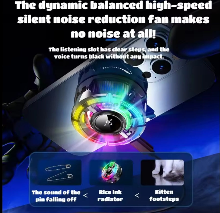 MEMO CX15 Mobile Phone 5V/3A AI Freeze PUBG Game Cooler Semiconductor Magnetic/Back-clip Cooling Fan Radiator for IPhone Android